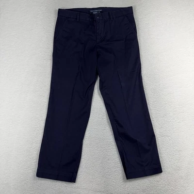 Pantalones chinos polo deportivos Ralph Lauren para mujer 10 (32,5x26 rectos azules preppy de colección Foto 1 de 4