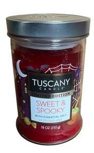 Tuscany Halloween Fall Candle Sweet & Spooky Spiced Cany Apple Scent, 18 oz Jar - Picture 1 of 1