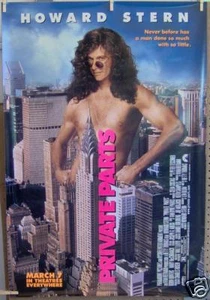 HOWARD STERN "Private Parts" 27"x40" PROMO POSTER ©1997 - Picture 1 of 1