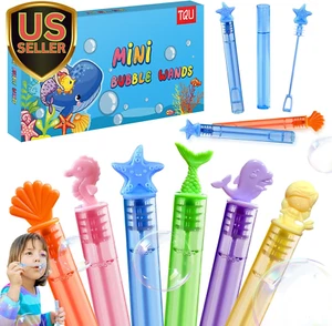 18 Pack Bubble Wand Toys, Bubble Maker for Kids Party Favor, Summer Toy Birth... - Picture 1 of 1