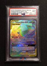 Pokemon card Venusaur e Snivy GX 249/236  Eclissi Cosmica PSA 9 Hyper Rare Card