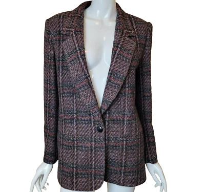 Blazer mujer Giorgio Sant' Angelo 12 cuadros 100% pura lana nueva tweed Yugoslavia Foto 1 de 4