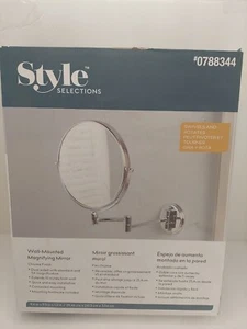 Style Selections Vergrößerungsspiegel Giagni Wandmontage in poliertem Chrom - Bild 1 von 2