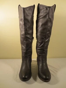 Rampage Realto Women's 18" Zippered Vegan Leather Riding Boots Brown Size: 6.5 - Picture 1 of 8