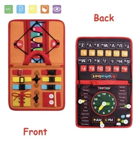 Busy Board for Toddlers 1 2 3 Year Old, Montessori learning Toy - Picture 1 of 3