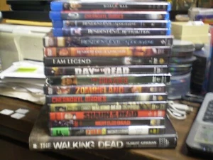 (15) Zombie Horror Blu-Ray/DVD Lot: Walking Dead (4) Resident Evil World War Z - Picture 1 of 1