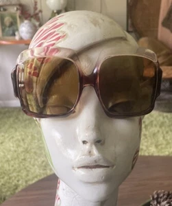 Vintage 1960s 1970s Sunglasses Woman Made In Italy Oversized - Picture 1 of 11