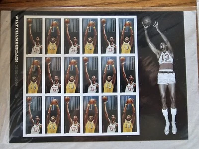 U.S. Scott #4950-51 Wilt Chamberlin Forever MNH Sheet Of 18 Stamps SEALED - Image 1 of 2