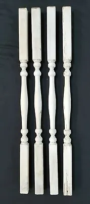 Architectural Salvage 4 Tall Wooden Spindles Balusters 32  Tall • 95$