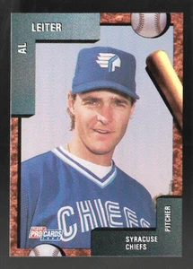 1992 PROCARDS - Al Leiter Pitcher - Syracuse Chiefs From Team Set - Picture 1 of 1