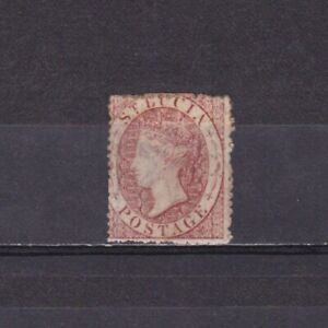 ST. LUCIA 1860, SG# 1, CV £100, Wmk Small Star, No gum