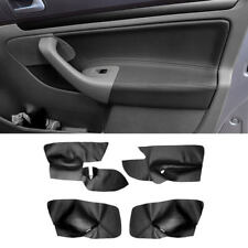 4x Black Leather Interior Door Armrest Panel Trim For VW Jetta Golf MK5 05-10 AU