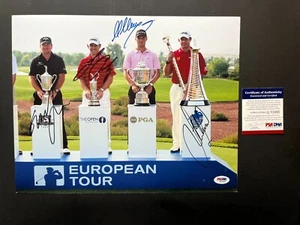 Foto autografiada de golf 11x14 firmada por McDowell Oosthuizen Kaymer Westwood PSA/DNA - Imagen 1 de 1