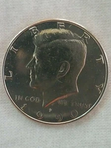 1990-P Kennedy Half, eine fantastische Ergänzung für jede Sammlung, schöner Preis - Bild 1 von 5