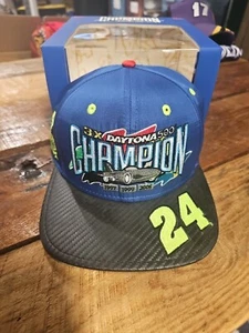 Vintage Jeff Gordon NEW ERA 3X Daytona 500 Champion Nascar Racing Snapback Hat - Picture 1 of 15