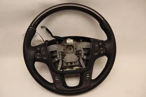 2014-2016 KIA CADENZA STEERING WHEEL LEATHER BLACK W/ MULTIFUNCTION SWITCH OEM - Picture 1 of 12