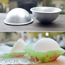 New 1pc Ball Stainless Steel Sphere Bath Bomb Cake Pan Baking Mold Pastry Mou CW