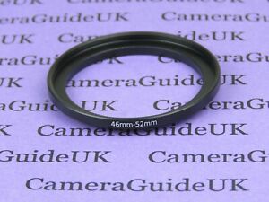 46mm to 52mm Male-Female Stepping Step Up Filter Ring Adapter 46mm to 52mm 