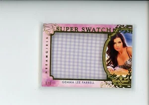 2017 Benchwarmer Dreamgirls Gemma Lee Farrell Super Swatch Relic Gold Foil 5/5 - Picture 1 of 2