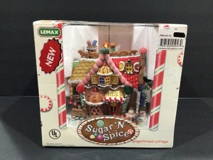Lemax Sugar N Spice Christmas Village Illuminated Gingerbread Cottage MINT - Picture 1 of 8