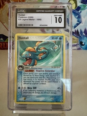 Pokémon Huntsil 18/92 EX Legend Maker CGC 10 - Image 1 of 2