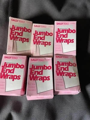 "Lote de 6 envolturas jumbo profesionales Sally Beauty Supply 1000 quilates cada una 2 1/2""x4"""  Foto 1 de 4