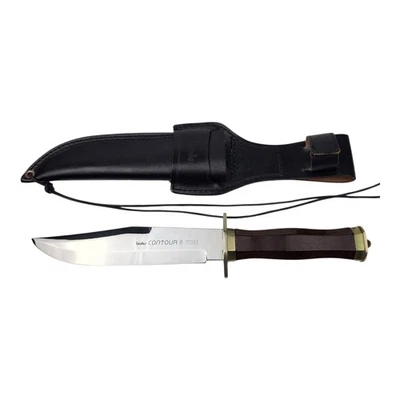 Cuchillo de hoja fija Linder Contour 8" de colección con funda hecho en Alemania Foto 1 de 4