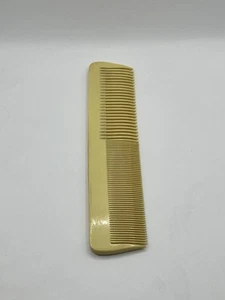 Peine de pelo vintage celuloide baquelita 8-3/4" diente grande y pequeño resistente años 40 - Imagen 1 de 12