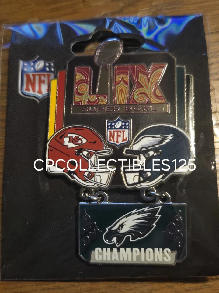 PIN SUPER BOWL LIX 59 CHAMPIONS PHILADELPHIA EAGLES VS CHIEFS NFL GAME DAY Foto 1 de 1