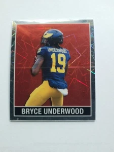 BRYCE UNDERWOOD 2025 LEAF 15TH ANNIVERSARY FOOTBALL LASER HOLO #/4 Michigan - Picture 1 of 2