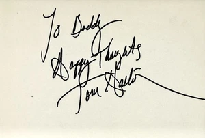 TOM HALLICK Signed Autographed 4"x 6" INDEX CARD Time Travelers SATAN'S MISTRESS - Picture 1 of 6