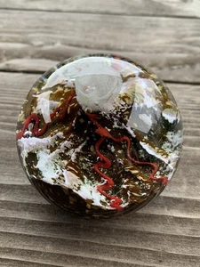 Pisapapeles Glass Eye Studio serie ambiental "Volcano" firmado con caja - Imagen 1 de 9