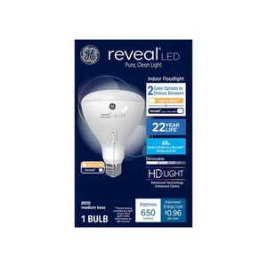 GE 65W Color Select BR30 LED Indoor Floodlight Bulb Warm White Dimmable - Picture 1 of 2