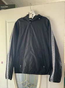 NWT Michael Kors Packable Jacket Size Medium Black & White Logo MSRP $248.00 - Picture 1 of 15
