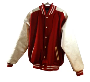 Giacca Bomber Vintage AQHYA (American Quarter Horse) Lana e Vinile Uomo-XL - Foto 1 di 6