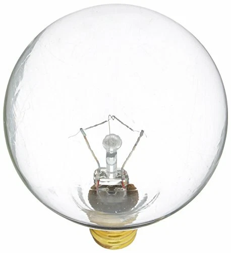 Bulbrite 25G16CL3 25W G16 Globe 130V Candelabra Light Bulb, Clear - Image 1 of 1