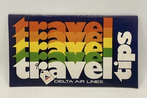 Vintage 1974 Delta Airlines Travel Tips Booklet Brochure air travel airplane - Picture 1 of 3
