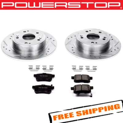 Power Stop K3127 1-Click Z23 Evolution Sport Drilled and Slotted Rear Brake Kit - Image 1 of 2