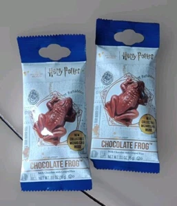 2 tarjetas coleccionables de mago Jelly Belly Harry Potter ranas chocolate con leche - Imagen 1 de 2