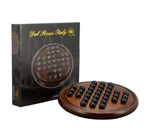Dal Rossi Solitaire Set - 22cm Wood Base With Marbles Balls - Picture 1 of 2
