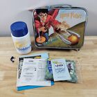 Vintage 2001 Harry Potter Quidditch Soft Lunch Box Bag - WITH Thermos