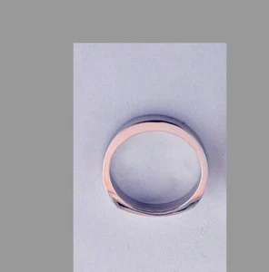 14K Weißgold passendes Band nur für 14K massiven weißen Ring Band - Bild 1 von 1