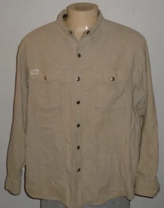Harley Davidson Motocicletas Botón a Presión Beige Motociclista Camisa Chaqueta Hombres 2XL - Imagen 1 de 8
