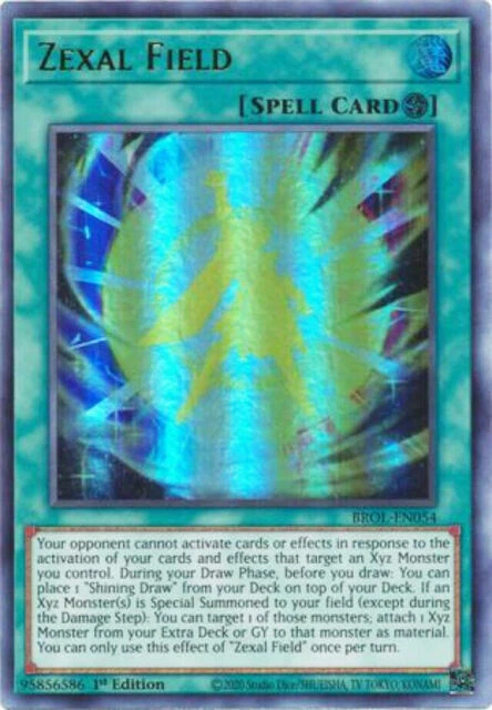 x3 Zexal Field BROL-EN054 Ultra Rare Yugioh  - Image 1 of 1