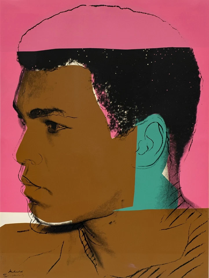 ANDY WARHOL Surrealism Poster or Rolled Canvas Print "Muhammad Ali" A - Image 1 of 1