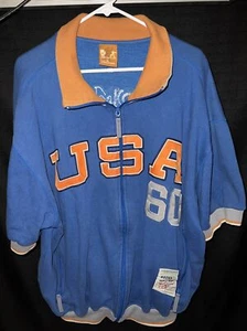 Polo Vintage Platinum Fubu Muhammad Ali EE. UU. 80 Cremallera Completa Talla XL WOW - Imagen 1 de 11