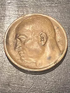1935 ITALIA MEDALLA DE BRONCE ITALIANA BENITO MUSTOLINI CARLO RIVALTA FASCISTA FLORENCIA - Imagen 1 de 7