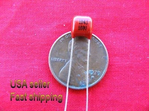 4 piezas - .1uF (0.1uf) 100V 5% condensador de película metalizada radial - Imagen 1 de 1