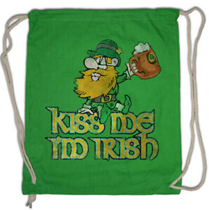 KISS ME I?M IRISH VINTAGE Turnbeutel Ireland Beer Fun Belfast Dublin Shirt