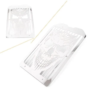 Rejilla de radiador pulida cráneo para 2002-08 Kawasaki Vulcan 1500 Meanstreak VN1600 - Imagen 1 de 9